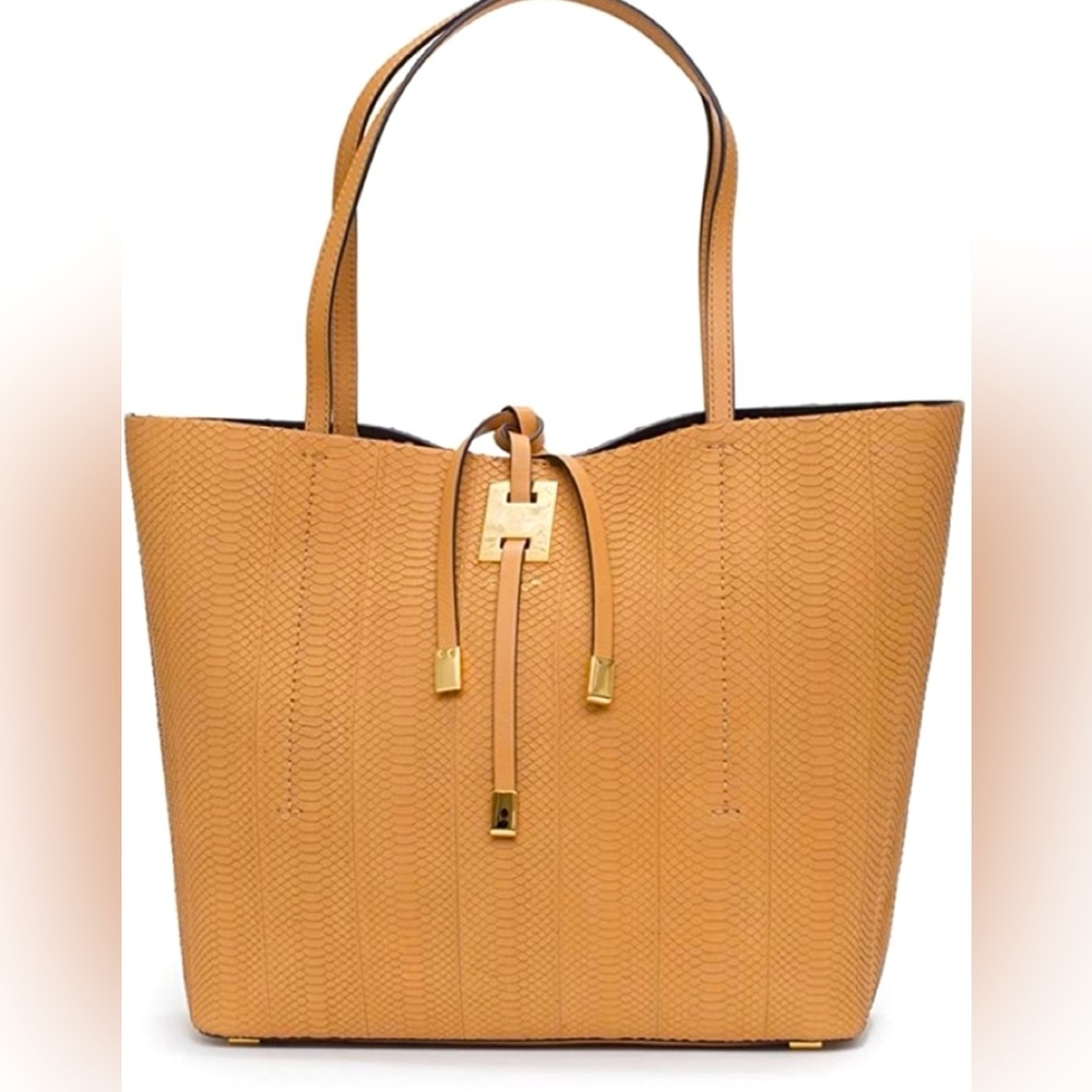 Michael Kors Collection Snake Skin Python Peanut … - image 1
